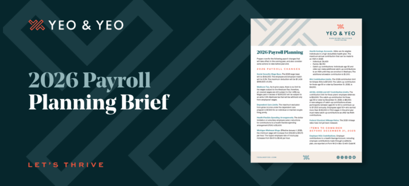 2026 Payroll Planning