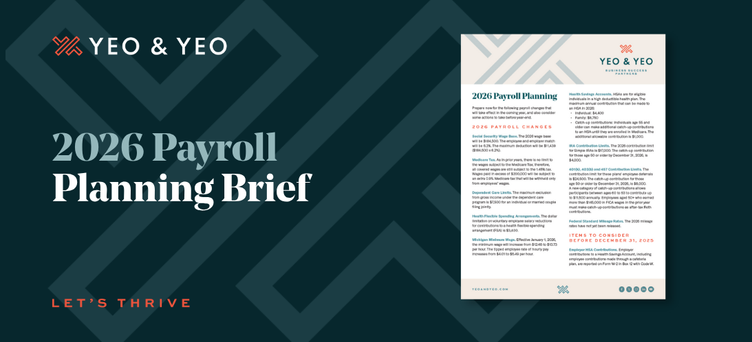 2026 Payroll Planning