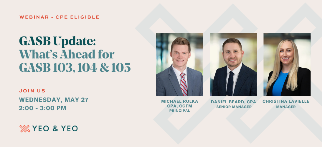 GASB Update: What’s Ahead for GASB 103, 104 & 105