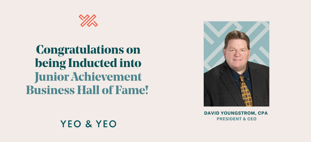 Yeo & Yeo’s David Youngstrom Inducted into Junior Achievement Business Hall of Fame