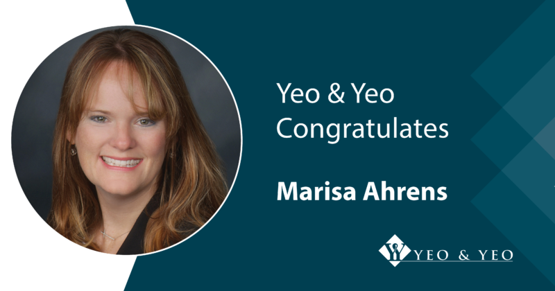 Marisa Ahrens Receives AICPA’s Advanced Defined Contributions Plans Audit Certificate