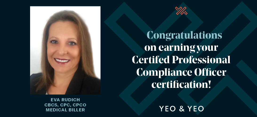 Eva Rudich Earns Certified Professional Compliance Officer (CPCO®) Credential