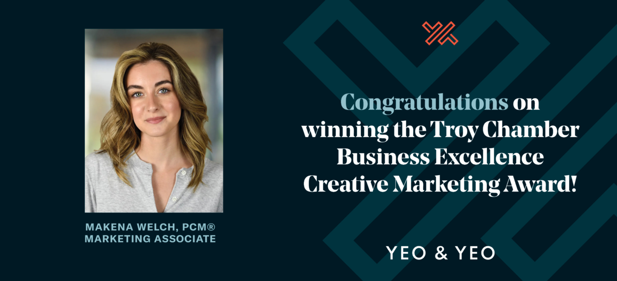 Makena Welch Honored with Creative Marketing Award at Troy Chamber Business Excellence Awards